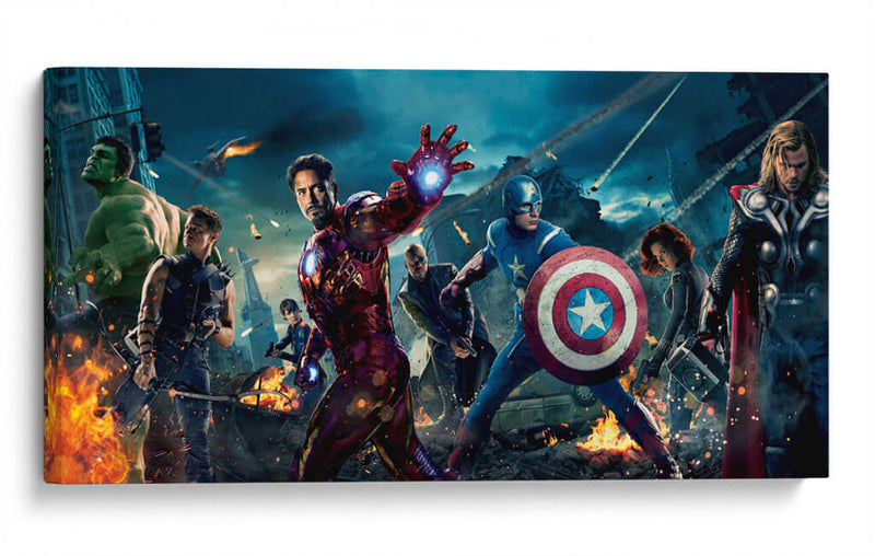 Confrontación Avengers | Cuadro decorativo de Canvas Lab