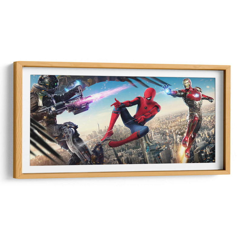 Spiderman and IronMan | Cuadro decorativo de Canvas Lab
