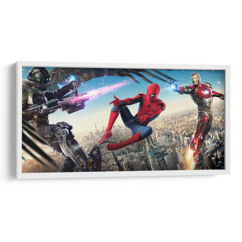 Spiderman and IronMan | Cuadro decorativo de Canvas Lab