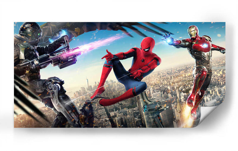 Spiderman and IronMan | Cuadro decorativo de Canvas Lab