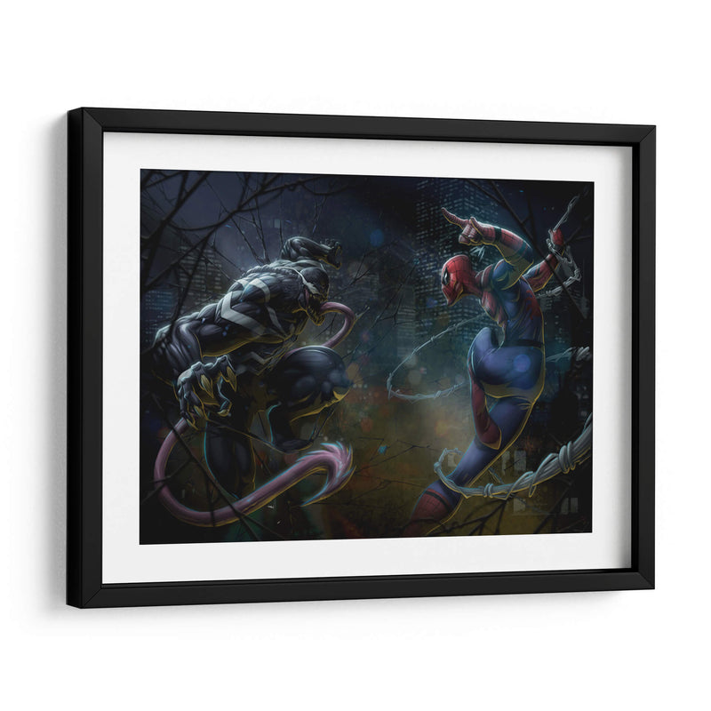 Venom vs Spiderman | Cuadro decorativo de Canvas Lab