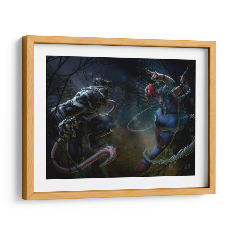 Venom vs Spiderman | Cuadro decorativo de Canvas Lab