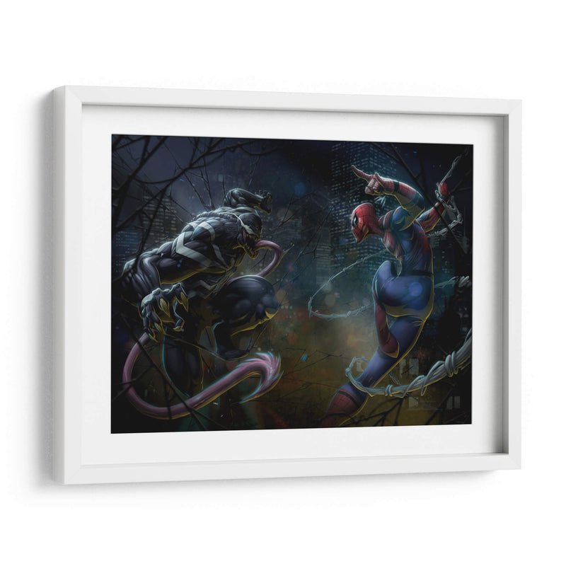 Venom vs Spiderman | Cuadro decorativo de Canvas Lab