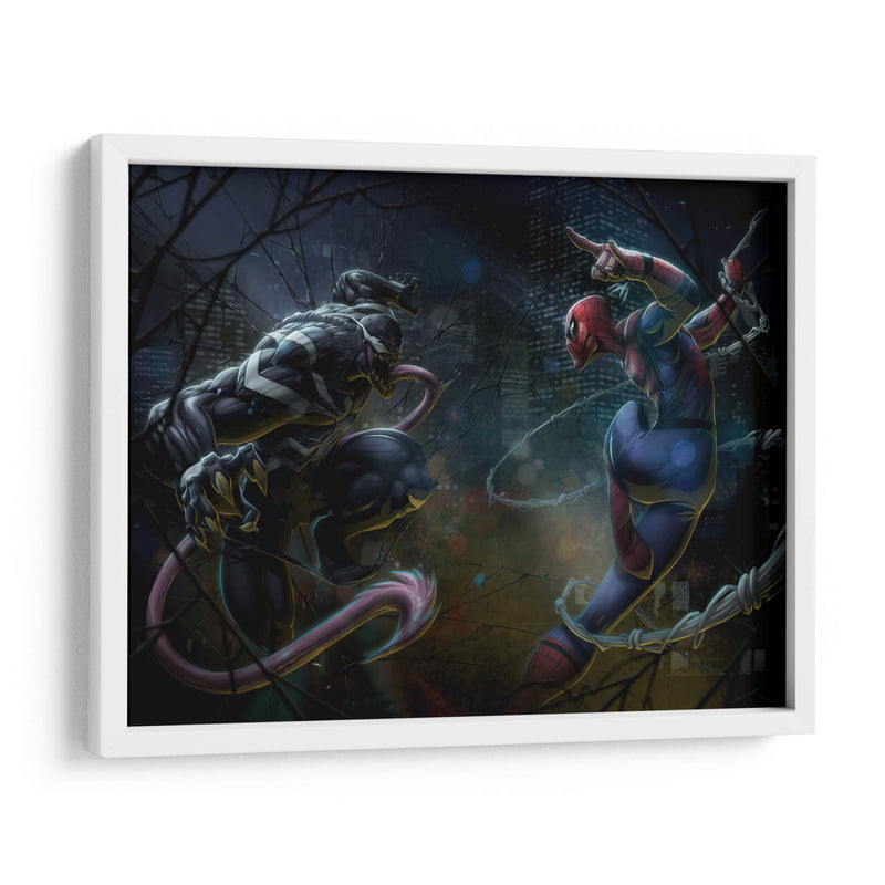 Venom vs Spiderman | Cuadro decorativo de Canvas Lab