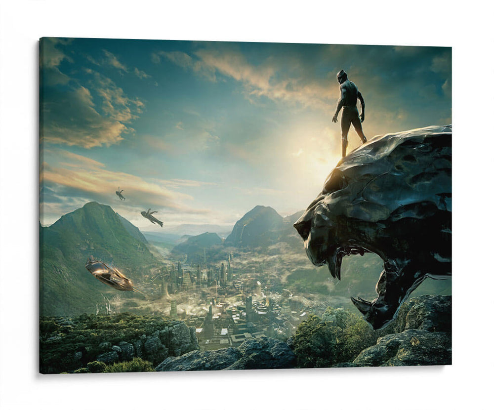 Black Panther in Wakandas | Cuadro decorativo de Canvas Lab