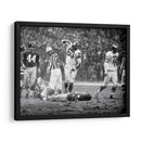 1960 Chuck Bednarik y Frank Gifford | Cuadro decorativo de Canvas Lab