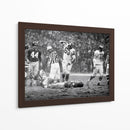 1960 Chuck Bednarik y Frank Gifford | Cuadro decorativo de Canvas Lab