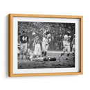 1960 Chuck Bednarik y Frank Gifford | Cuadro decorativo de Canvas Lab