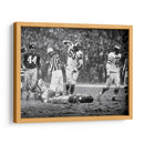 1960 Chuck Bednarik y Frank Gifford | Cuadro decorativo de Canvas Lab