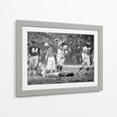 1960 Chuck Bednarik y Frank Gifford | Cuadro decorativo de Canvas Lab