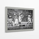 1960 Chuck Bednarik y Frank Gifford | Cuadro decorativo de Canvas Lab