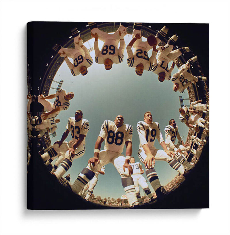 1968 John Mackey Johnny Unitas | Cuadro decorativo de Canvas Lab