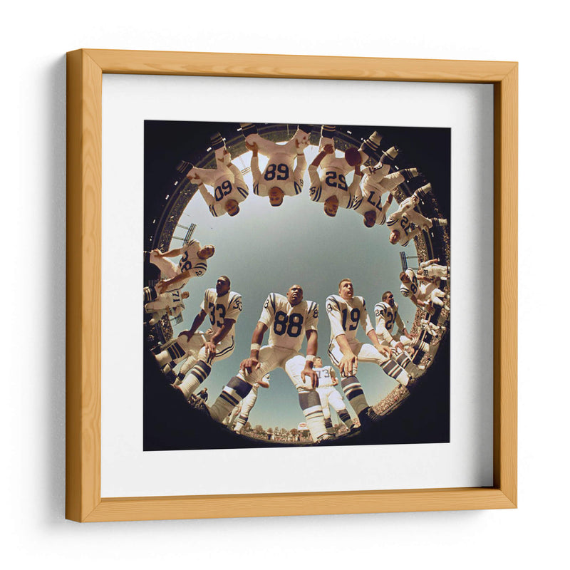 1968 John Mackey Johnny Unitas | Cuadro decorativo de Canvas Lab