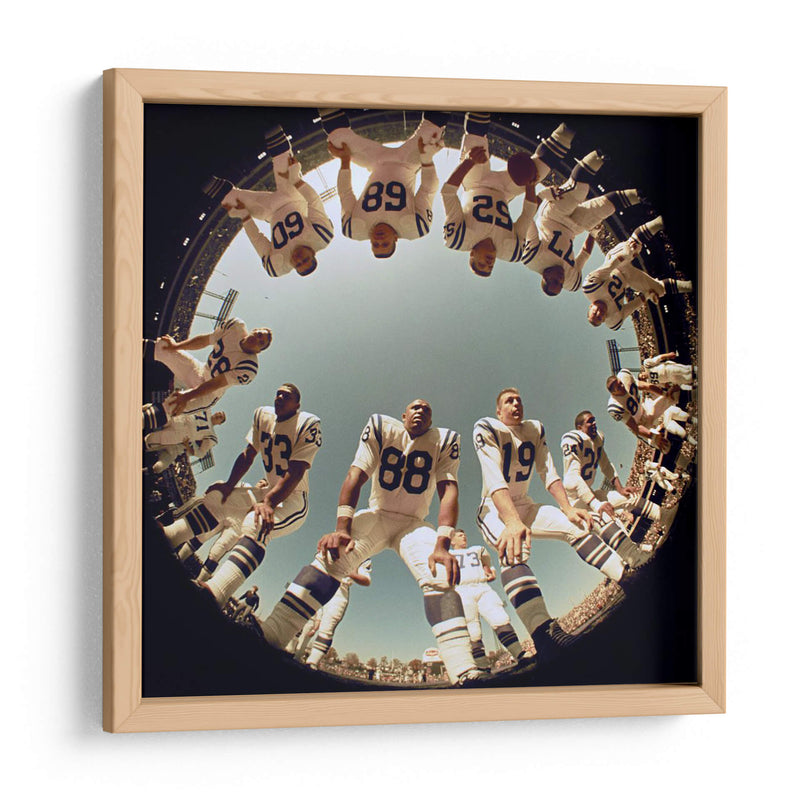 1968 John Mackey Johnny Unitas | Cuadro decorativo de Canvas Lab