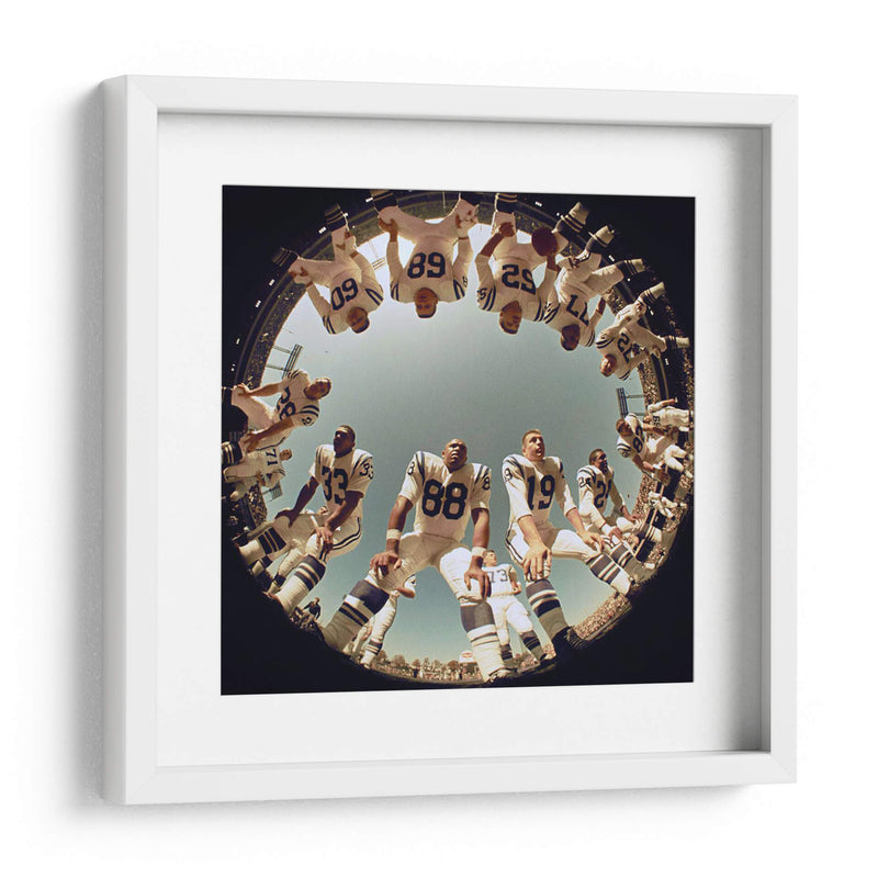 1968 John Mackey Johnny Unitas | Cuadro decorativo de Canvas Lab