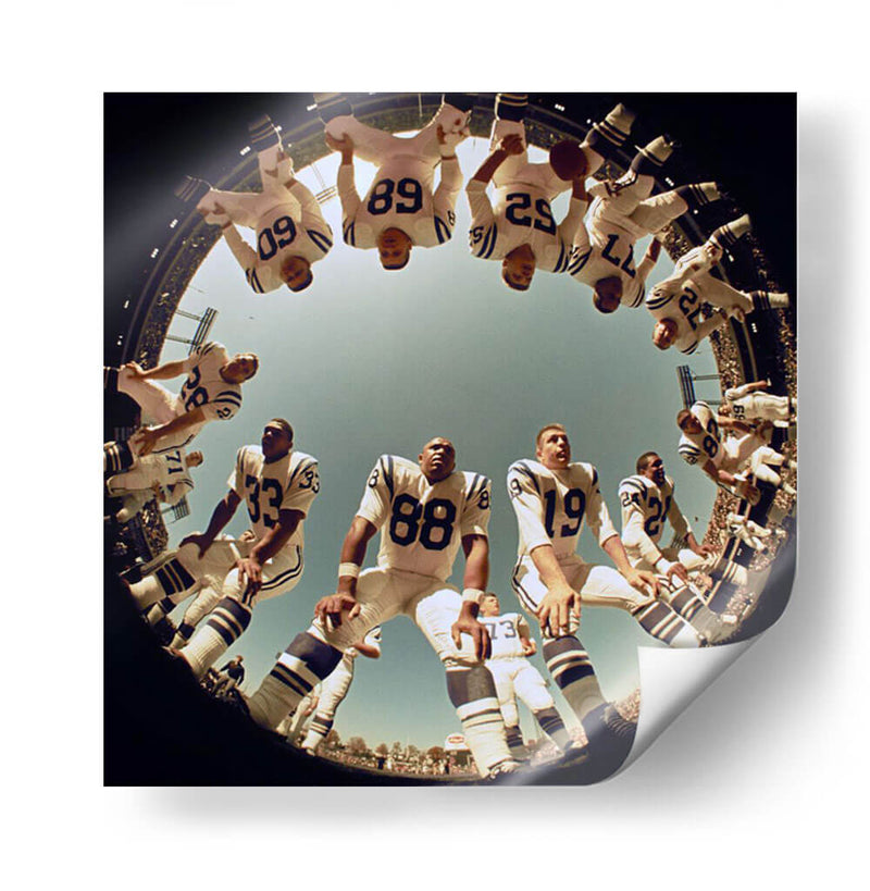 1968 John Mackey Johnny Unitas | Cuadro decorativo de Canvas Lab