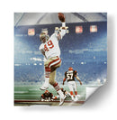1982 Super Bowl XVI Earl Cooper | Cuadro decorativo de Canvas Lab