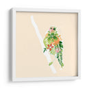 Follaje Y Plumas Iii - June Erica Vess | Cuadro decorativo de Canvas Lab