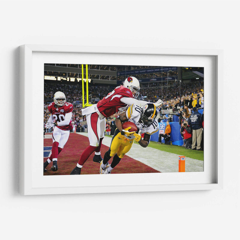 2009 Super Bowl XLIII Santonio Holmes y Aaron Francisco | Cuadro decorativo de Canvas Lab