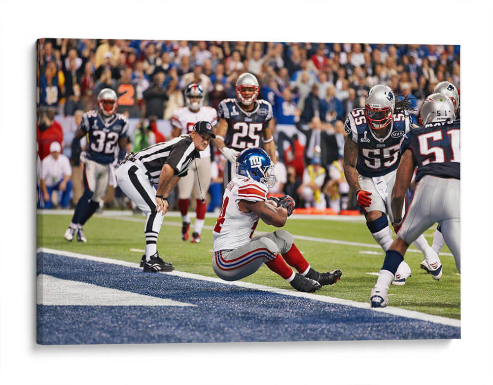 2012 Super Bowl XLVI Ahmad Bradshaw | Cuadro decorativo de Canvas Lab