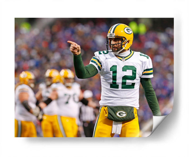 Aaron Rodgers | Cuadro decorativo de Canvas Lab