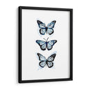 Blue Butterfly Trio I - Emma Scarvey | Cuadro decorativo de Canvas Lab