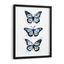 Blue Butterfly Trio I - Emma Scarvey | Cuadro decorativo de Canvas Lab