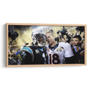 Cam Newton y Peyton Manning | Cuadro decorativo de Canvas Lab