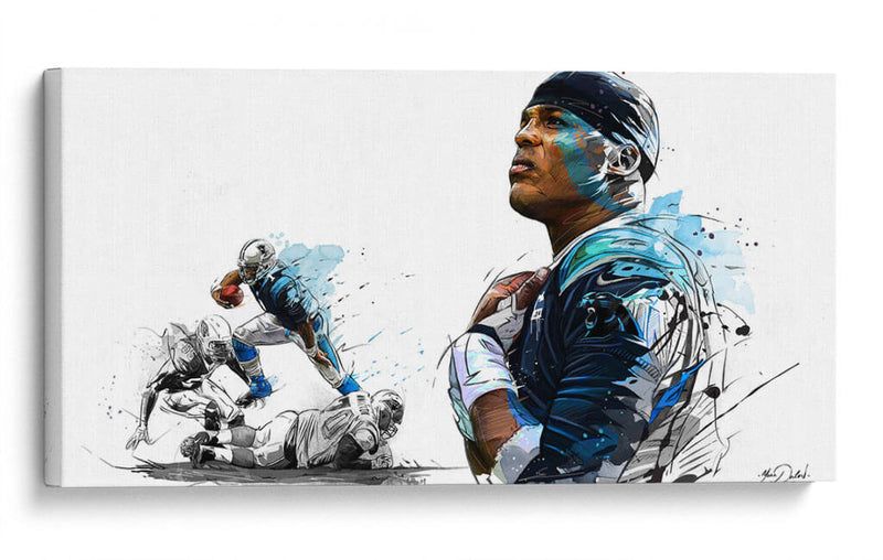 Cam Newton | Cuadro decorativo de Canvas Lab