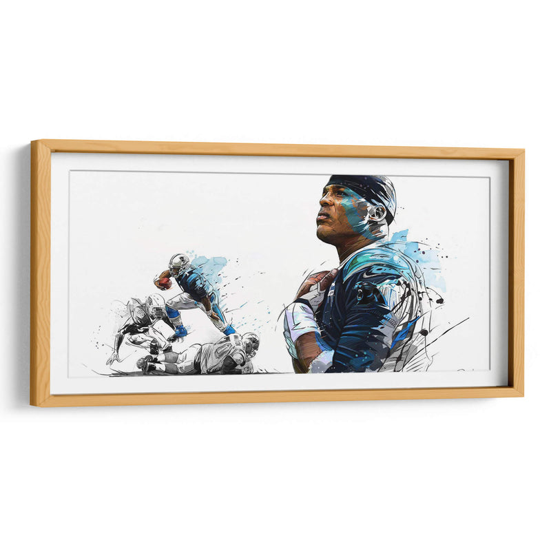 Cam Newton | Cuadro decorativo de Canvas Lab