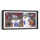 Dak Prescott y Zeke Elliot | Cuadro decorativo de Canvas Lab