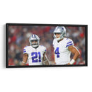 Dak Prescott y Zeke Elliot | Cuadro decorativo de Canvas Lab
