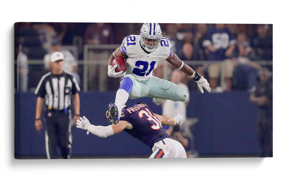 El salto Ezekiel Elliot | Cuadro decorativo de Canvas Lab