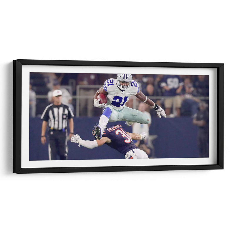 El salto Ezekiel Elliot | Cuadro decorativo de Canvas Lab