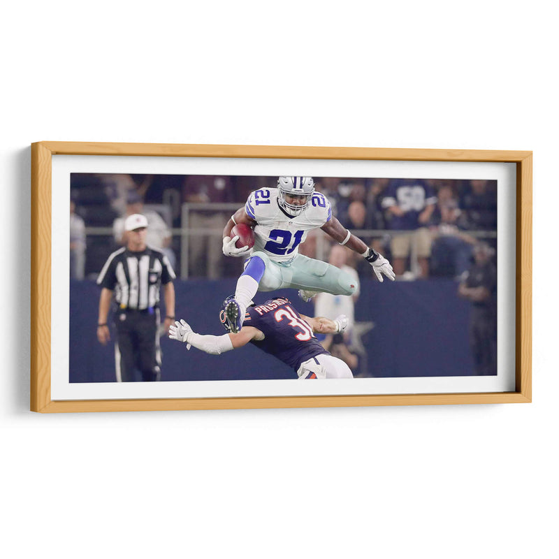 El salto Ezekiel Elliot | Cuadro decorativo de Canvas Lab
