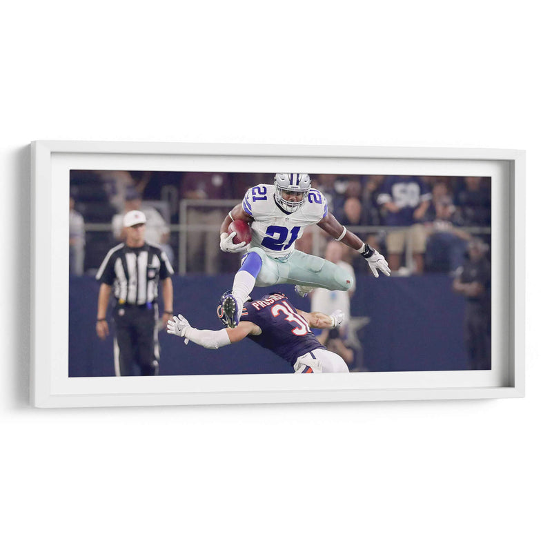 El salto Ezekiel Elliot | Cuadro decorativo de Canvas Lab