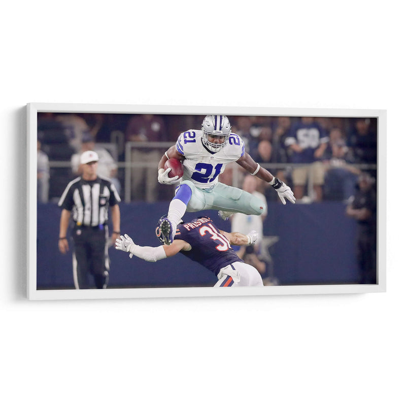 El salto Ezekiel Elliot | Cuadro decorativo de Canvas Lab
