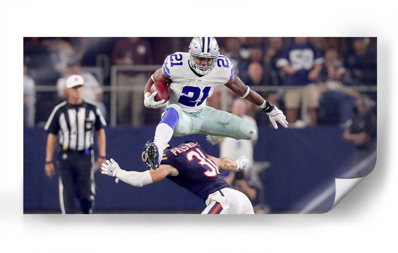 El salto Ezekiel Elliot | Cuadro decorativo de Canvas Lab