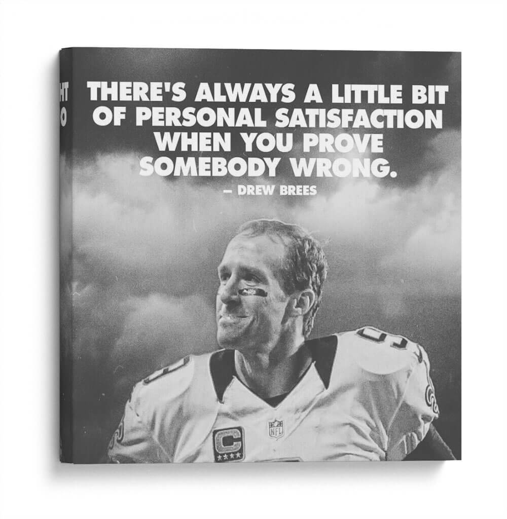 Inspiración Drew Brees | Cuadro decorativo de Canvas Lab