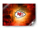 Kansas City Chiefs on fire | Cuadro decorativo de Canvas Lab