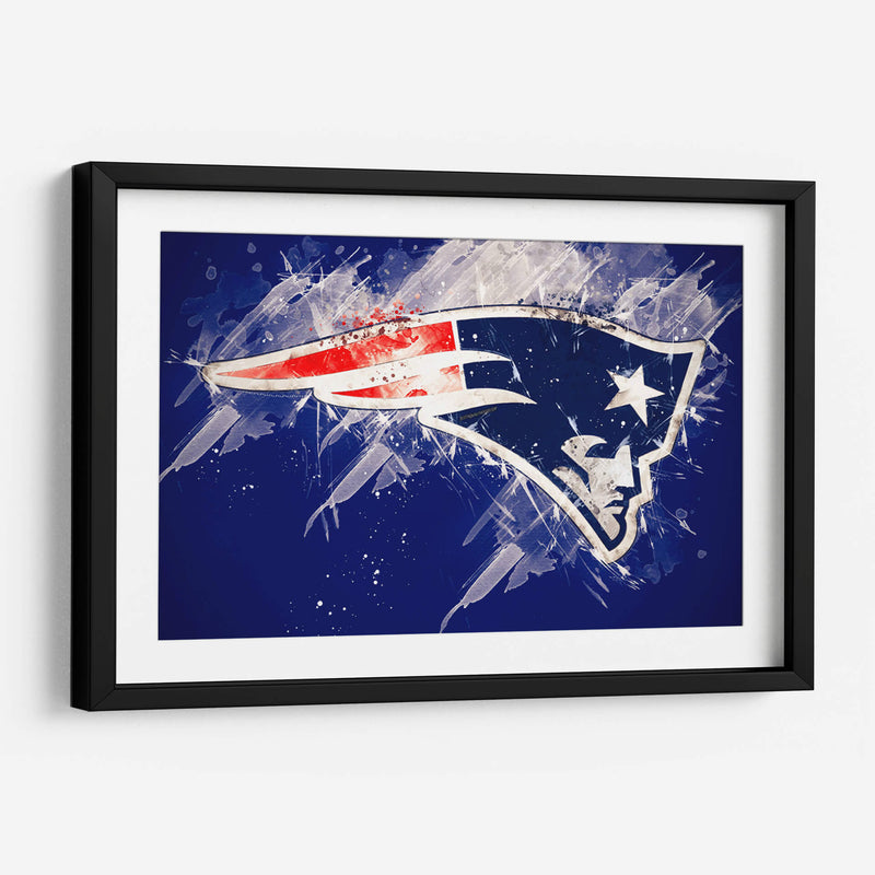 Logo en hielo Patriots | Cuadro decorativo de Canvas Lab