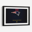 Logo New England Patriots on blue | Cuadro decorativo de Canvas Lab