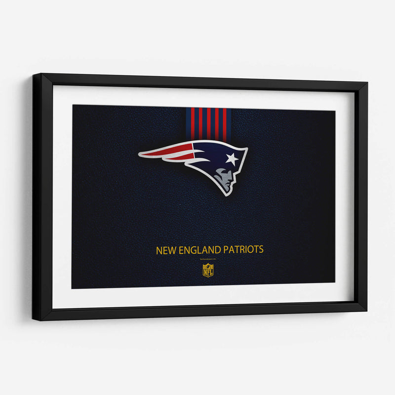 Logo New England Patriots on blue | Cuadro decorativo de Canvas Lab