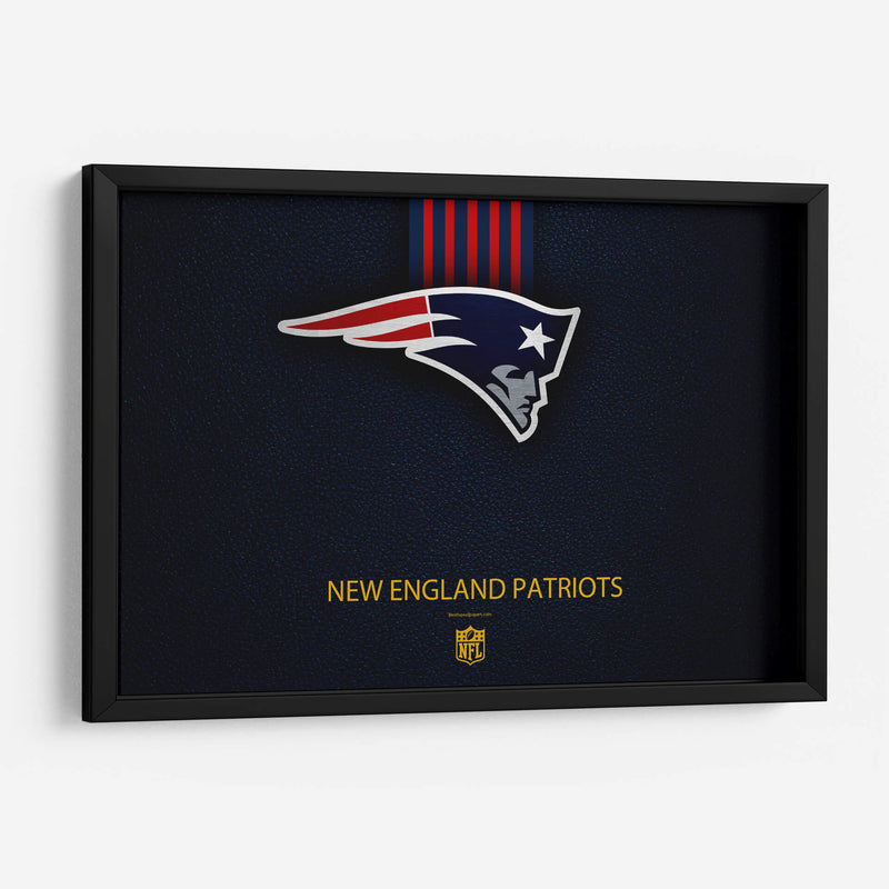 Logo New England Patriots on blue | Cuadro decorativo de Canvas Lab