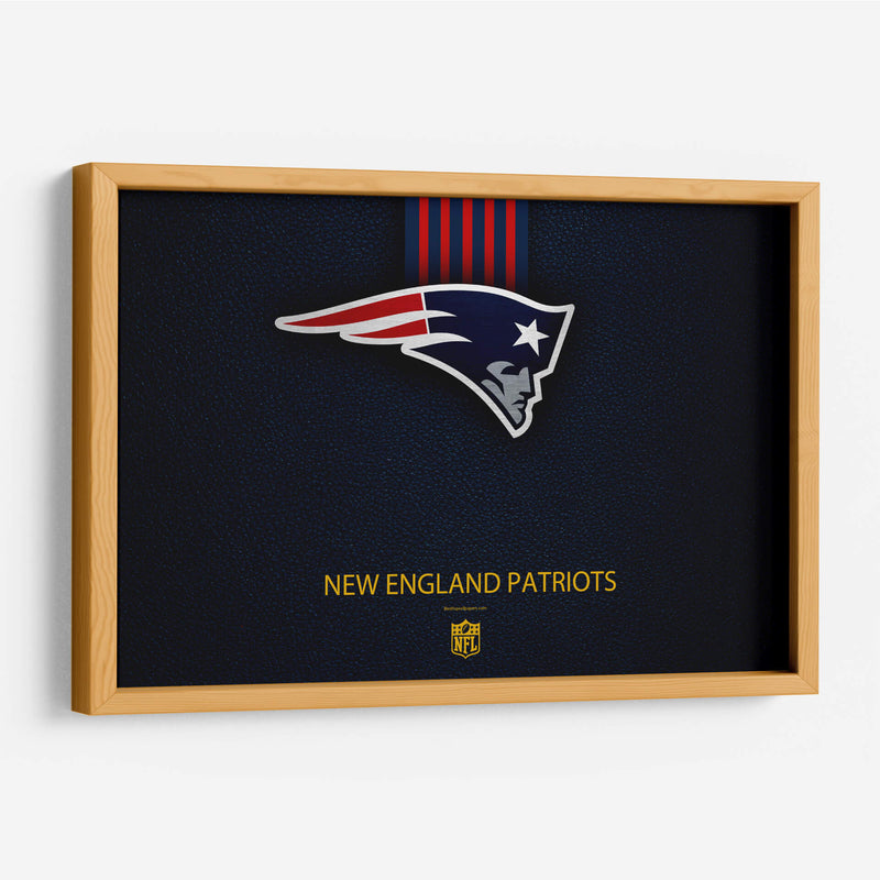 Logo New England Patriots on blue | Cuadro decorativo de Canvas Lab