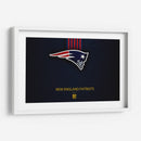 Logo New England Patriots on blue | Cuadro decorativo de Canvas Lab