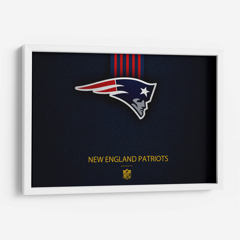 Logo New England Patriots on blue | Cuadro decorativo de Canvas Lab