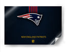 Logo New England Patriots on blue | Cuadro decorativo de Canvas Lab