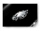 Logo Philadelphia Eagles en negro | Cuadro decorativo de Canvas Lab