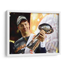 Manning y el trofeo | Cuadro decorativo de Canvas Lab